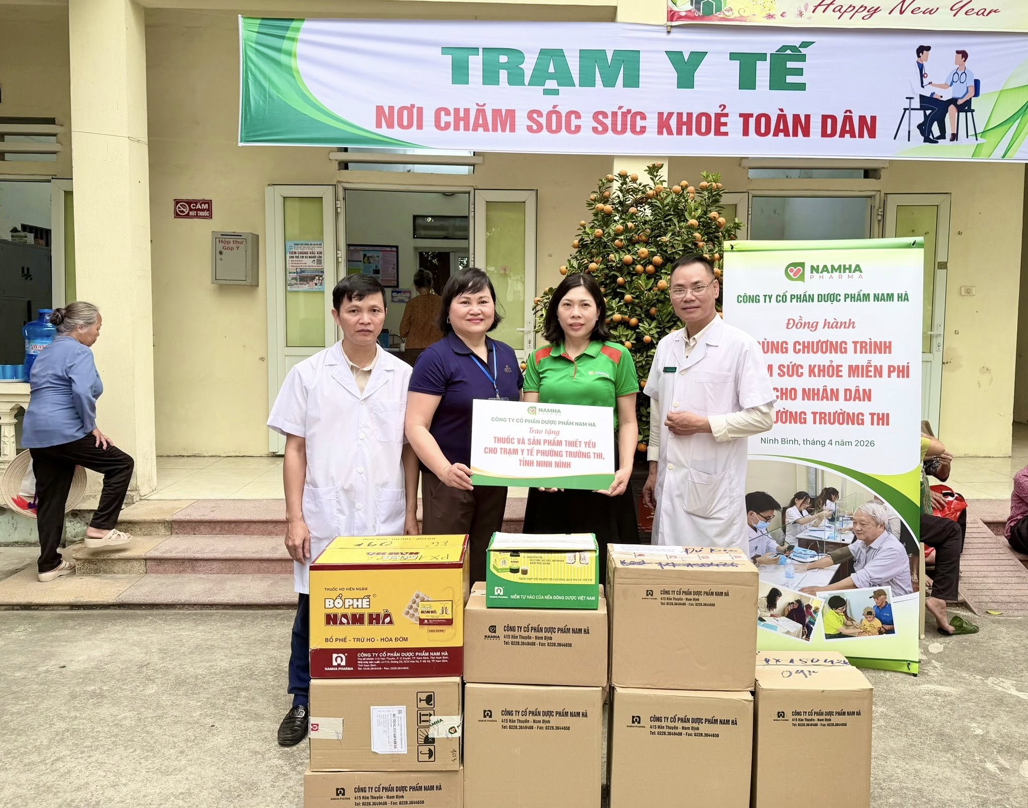 Dược Nam Hà đồng hành cùng chương trình khám sức khoẻ cho nhân dân phường Trường Thi, Ninh Bình