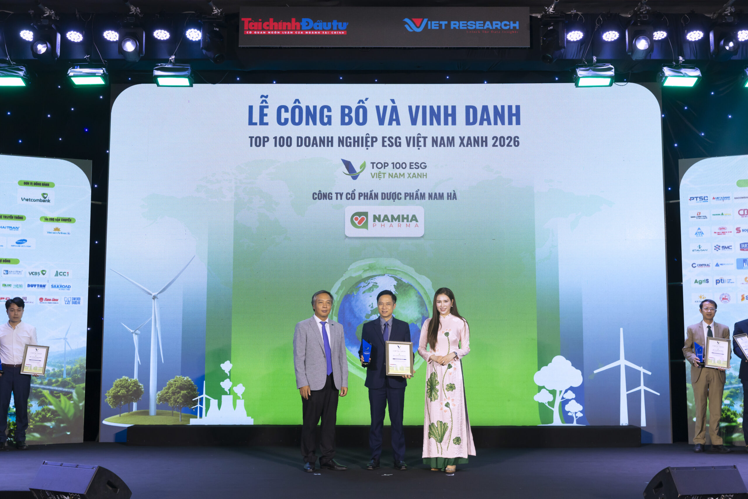 Dược Nam Hà được vinh danh Top 100 Doanh nghiệp ESG Việt Nam Xanh 2026